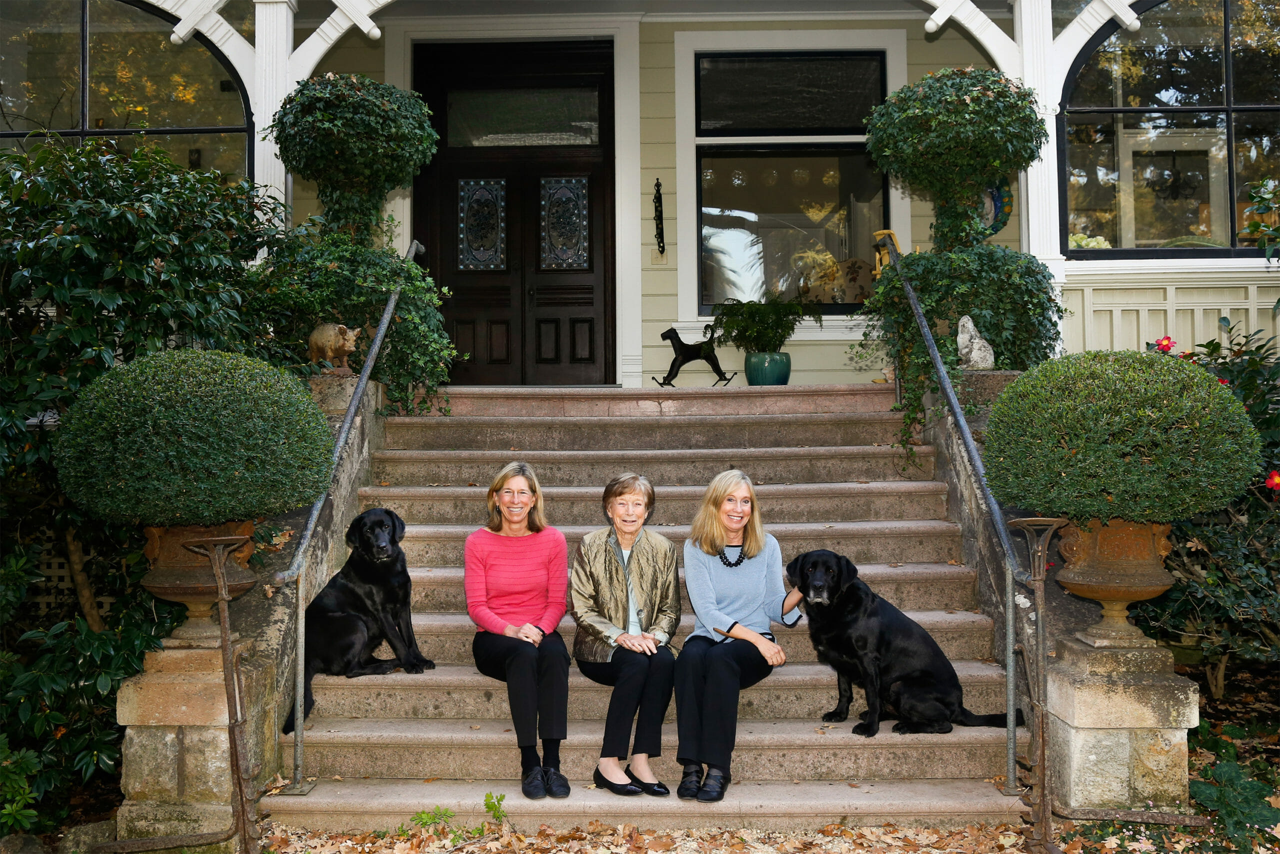 Beth, Mary, Lindy, Dogs