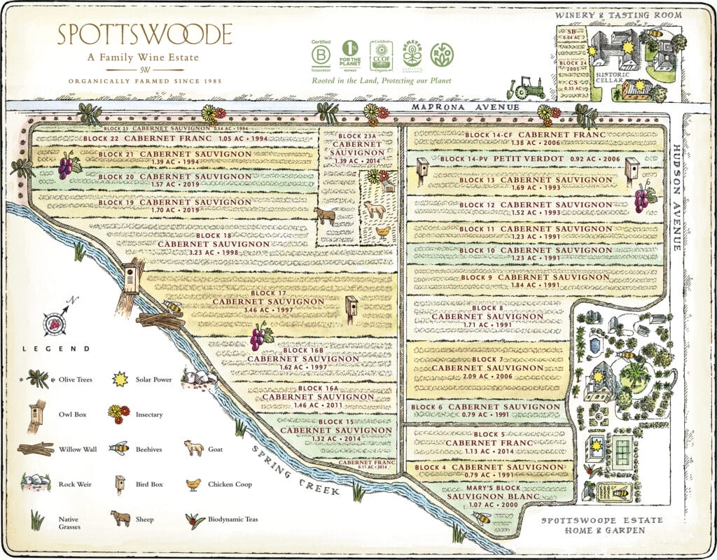 2024 Estate Cabernet Vineyard Map