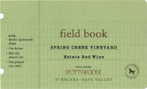 Field Book Estate Red label