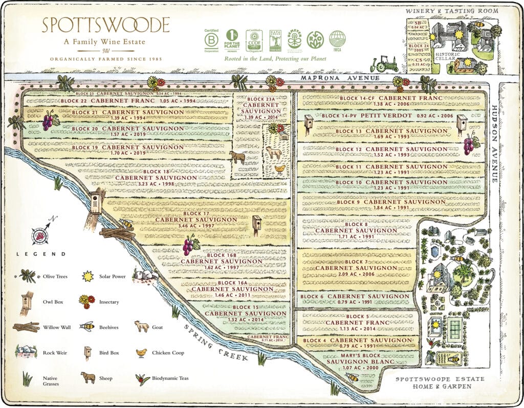 Estate Cabernet Vineyard Map