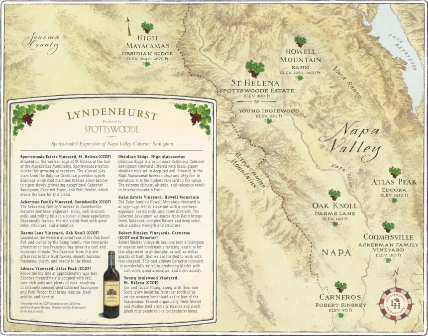 Lyndenhurst Cabernet Map